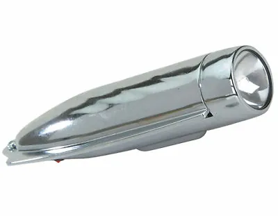 9  Long Bicycle Vintage Lowrider Front Fender Torpedo Bullet Light In Chrome. • $29.89