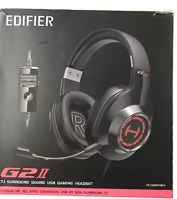 Edifier HECATE G2II 7.1 Surround Sound USB Gaming Headset With RGB Light Effects • £40