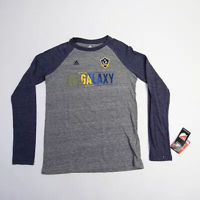 LA Galaxy Adidas Long Sleeve Shirt Girl's Gray/Blue New • $17.99