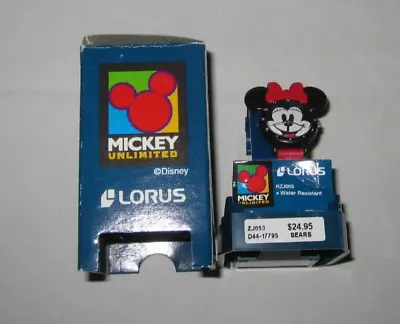 VINTAGE Disney Mickey Unlimited Lorus Minnie Watch Leather W/ Manual NIB *RARE* • $29.99