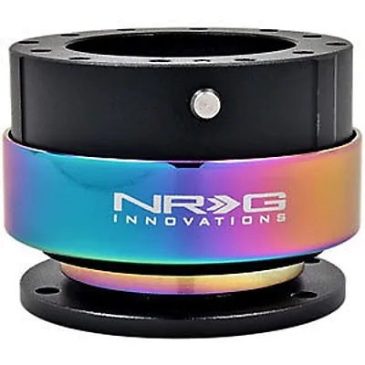 NRG Gen 2.0 Steering Wheel Quick Release Hub Black Body / NEO Chrome Ring • $120