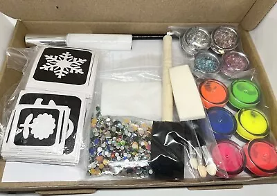 £10 • Buy Glitter/paint Tattoo Kit 60+ Stencils/Boys And Girls Mixed