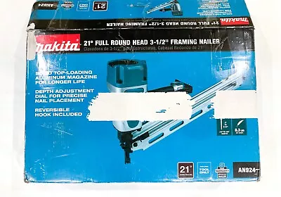 Makita AN924-R 21-Degree Full Round Head 3-1/2 In. Framing Nailer *FOR PARTS* • $56.99