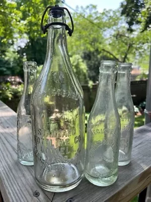 Antique Soda / Mineral Water Bottles From Lowell Massachusetts  (lot Of 4)    • $6.99