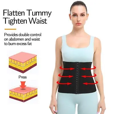 Waist Trainer For Women Sweat Trimmer Belt Stomach Fat Weight Burner Loss T5W1 • $10.49