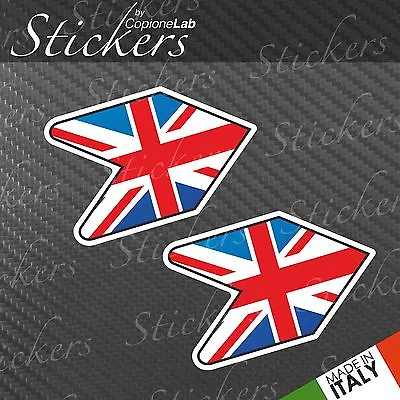 2 Adhesives Auto Motorcycle Jdm Sticker Bomb Wakaba Leaf UK England Flag Small • $6.02