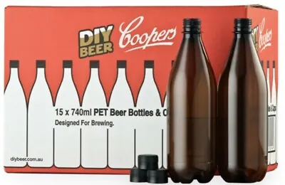 Home Brew Bottles PET Beer Bottles Screw Caps Or Crown Caps - Beer Cider Bottles • £18.99