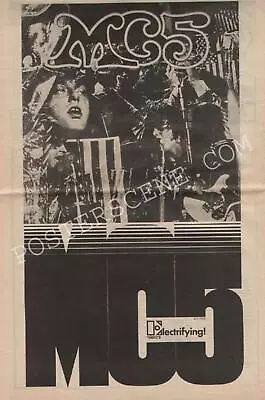 Mc5 Original Album Lp Promo News Ad Poster 1969 Wayne Kramer • $100