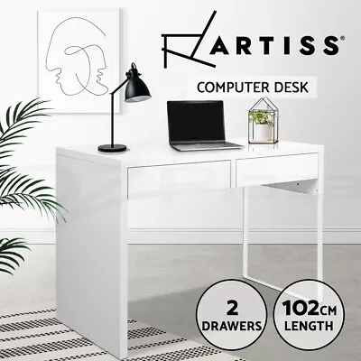 Artiss Computer Desk Drawer Cabinet Home Office Study Table Home Office White • $129.95