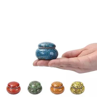 Small Urn For Human Ashes - 1.6'' Handicrafted Urn Beautiful Tiny Keepsake Urns • £9.27