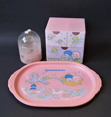 Vintage Sanrio 1976 Little Twin Stars Tray Jewelry Case And Organizer • $95