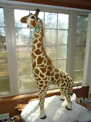 Jumbo Stuffed Standing Plush Giraffe Melissa & Doug 52  Tall New With Tags • $75