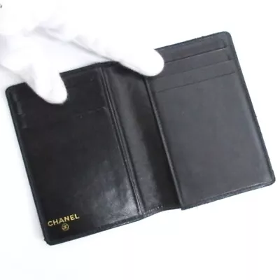 Chanel Coco Mark Caviar Skin Card Case Business Holder Used From Japan • $194