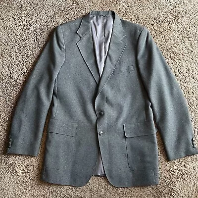 Levi's Action Slacks Suit Blazer Mens 42L Gray Sta-Prest Jacket Formal Adults • $15.80