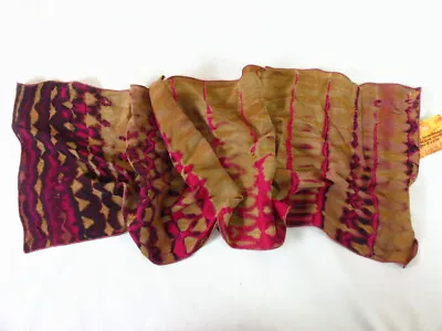 Signed Carter Silk Shibori Multi-Colored Scarf Collection By Choice • $39.99