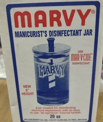 Marvy Manicurist Disinfect Jar And Barbicide • $20