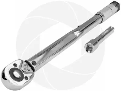 Heavy Duty 1/2inch Drive Adjustable Torque Wrench 40-210Nm 125mm Extension Bar • $45.99