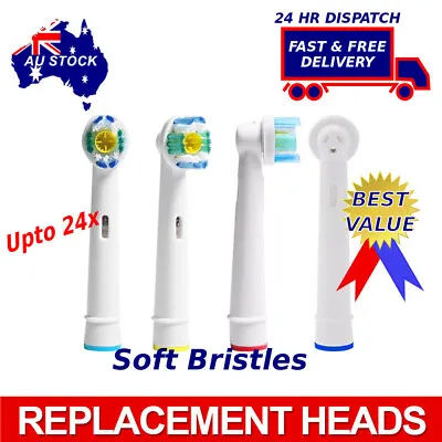 $11.89 • Buy Pro White Oral B Compatible Electric Toothbrush Heads (Up To 24 Pcs) 