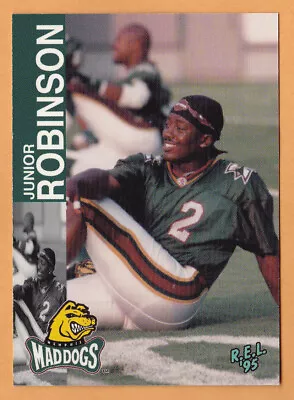 Junior Robinson 1995 REL CFL Card #72 Memphis Mad Dogs  East Carolina Pirates • $2.88