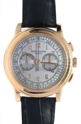 Patek Philippe 5070 18K Rose Gold Chronograph Mens Watch Box/Papers '05 5070R • $98888