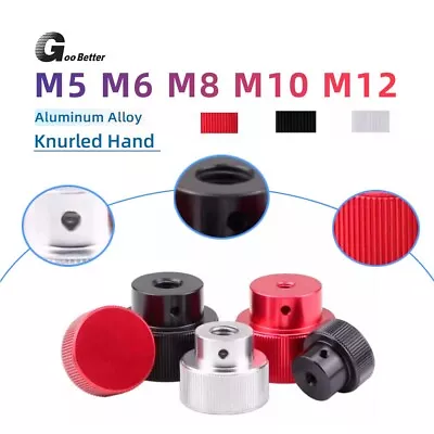 M5~M12 Knurled Thumb Nuts Aluminum Alloy Hand Grip Knobs Mechanical Handwheel • $4.29