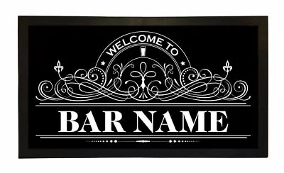 Personalised Bar Runner Beer Mats Gifts For Home Pubs Bars - Beer Label • £25.99