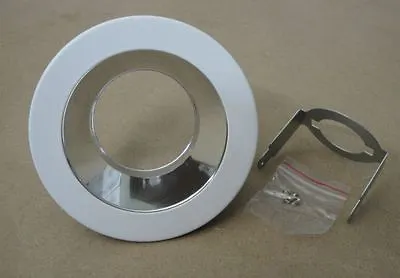 4  Inch Recessed Can Light Chrome Reflector Trim 120v  Replaces Halo 999p • $7.95