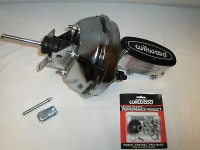 $359.87 • Buy 1964-72 GM Chevy A Body 9  Chrome Power Brake Booster + Wilwood Master Cylinder
