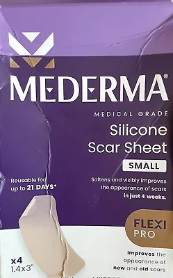 Mederma Small Silicone Scar Sheets- 4 Reusable Sheets Exp 9/25 Damaged Box • $10.49