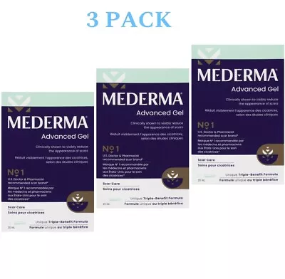 Mederma Advanced Scar Gel 0.70 Oz Reduce Old & New Scars EXP 02/2024 Lot Of 3 • $15