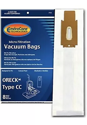 Oreck Type CC XL Micro Allergen Filtration Vacuum 8Pack Fits All XL Models • $12.95