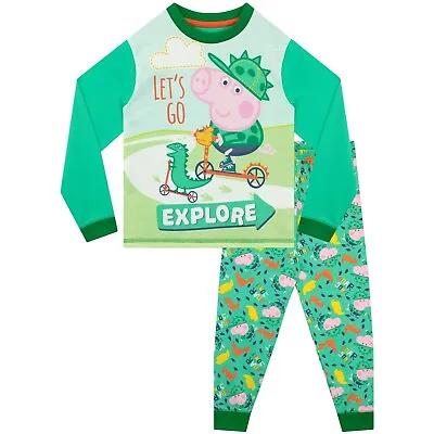£18.99 • Buy George Pig Dinosaur Pyjama Set Kids Boys 18 24 Months 2 3 4 5 6 7 8 Years PJs