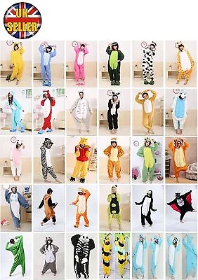 Animal Unisex Onesiee Kigurumi Fancy Dress Costume Hoodies Pajamas Sleep Wear • £16.99