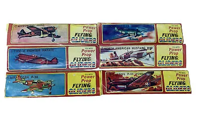 LOT 6 VTG NOS Power Prop Flying Gliders Model Military Airplanes #s 2 3 4 8 9 10 • $19.99