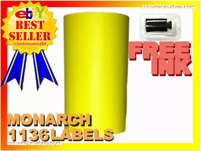 Fluorescent Yellow For Monarch 1136 Pricing Gun 1 Sleeves = 8 Rolls • $27.50