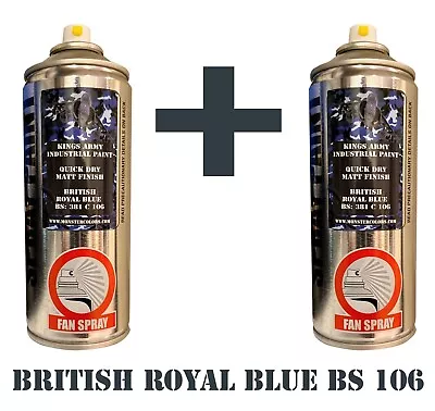 British Royal Blue Army Spray Paint Military Vehicle paintballairsoftrc  X2 • £23.75