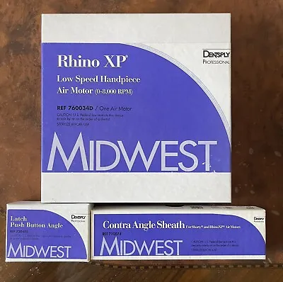 Midwest Rhino Motor Xp And Contra Angle Heandpiece New In Box  • $1111.95