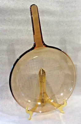 Corning Vision Ware 10.75  Fry Pan *Amber Glass Made In France - Great Condition • $26.80