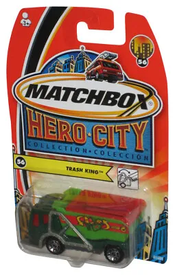Matchbox Hero City Collection (2003) Green Trash King Garbage Truck #56 • $15.98