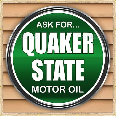 Quaker State Motor Oil Gas Station Banner Sign Garage Mural Med L Xl Xxl Sizes • $60.45