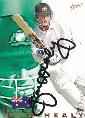 Acb 1998 Select Test Series 1998-1999 Ian Healy Signed Card 14/100 • $15