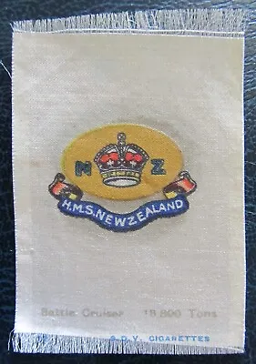 £2.95 • Buy BDV Cigarette Silks Card Ww1 1915 HMS New Zealand Military Naval