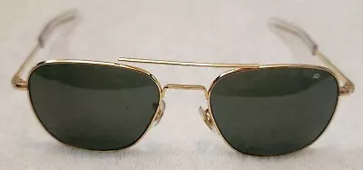 Vintage American Optical Ao Original Pilot 57-20 140mm Gold Frame Sunglasses  • $45.99