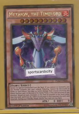 METAION THE TIMELORD - (PGL2-EN034) - Gold Rare 1st - Yu-Gi-Oh Premium Gold 2 • $3.61