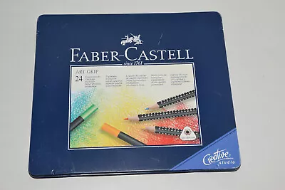 Faber Castell ART GRIP ERGONOMIC 24 Watercolour Pencils In Tin (Made In Germany) • $34.99