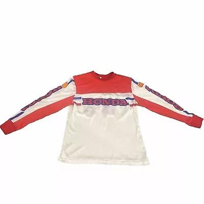 HTF Vintage Honda Mesh Vented Motor Cross Jersey Beyers 49 Size Large • $169.99