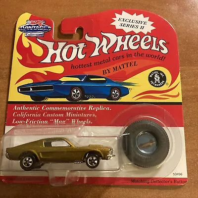 Hot Wheels Vintage Collection Custom Mustang Gold • $1.95