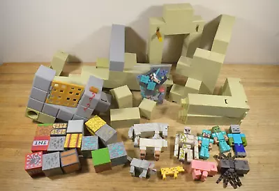 Lot Of RARE Minecraft Playset Parts Blocks Toys Action Figures Etc • $48.95