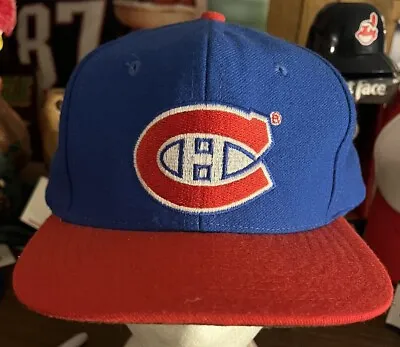 Vintage Montreal Canadiens Snapback Hat Cap Pro Stars NHL EUC NHL Wool • $75