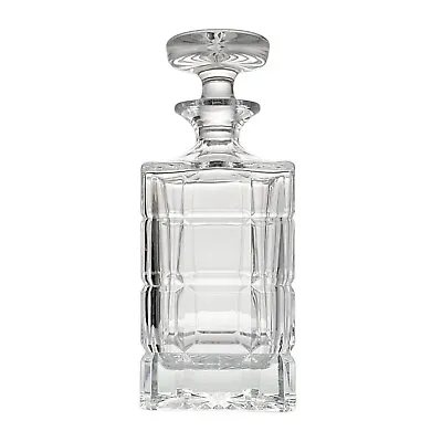 Towle Crystal Square Liquor Spirits Decanter 9 1/4” 28oz Contemporary Barware • $49.99